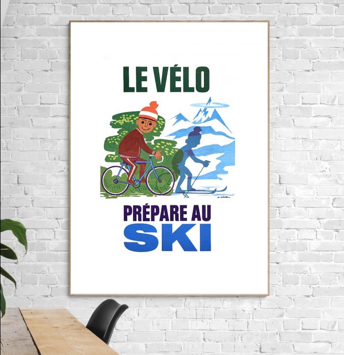 Affiche Velo Ski