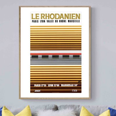 Affiche Sncf Train Le Rhodanien