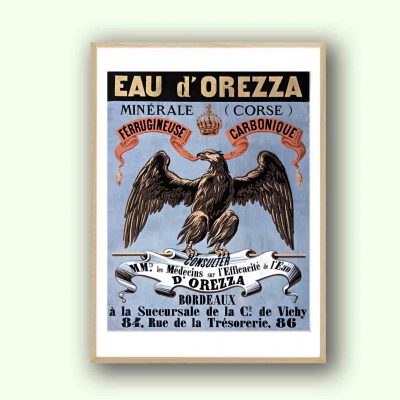 Affiche Eau Orezza  Corse