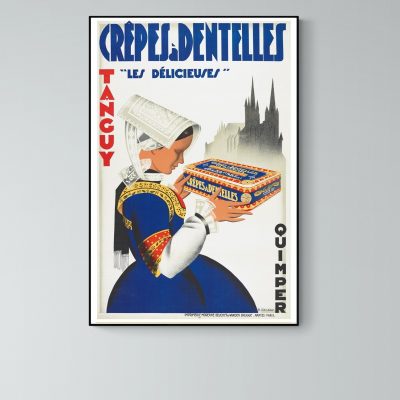 Affiche Crêpes Dentelles Quimper Tanguy