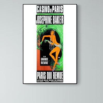 Affiche Joséphine Baker - Paris qui Remue
