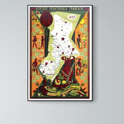 Affiche Afrique Equatoriale Française