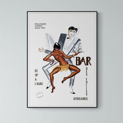 Affiche Joséphine Baker - Bar des folies Africaines