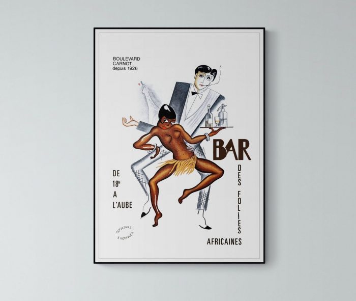 Affiche Joséphine Baker - Bar des folies Africaines