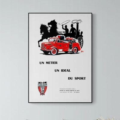 Affiche Pompiers de Paris