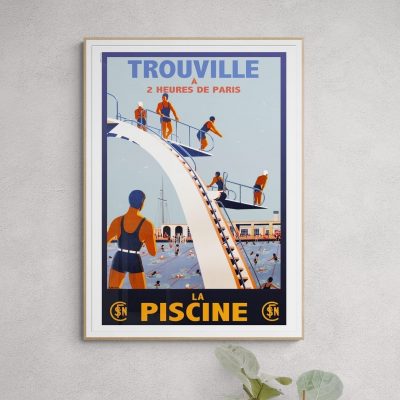 Affiche Trouville - La Piscine