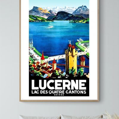Affiche Lucerne - Lac des Quatre Cantons