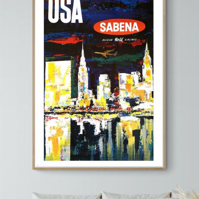 Affiche Usa Sabena