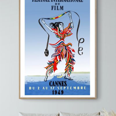 Affiche Festival Film Cannes - 1949