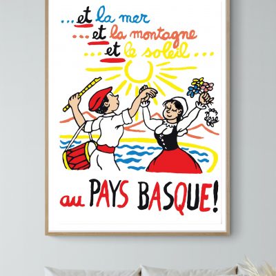 Affiche La Mer, la Montagne, le Soleil au Pays Basque