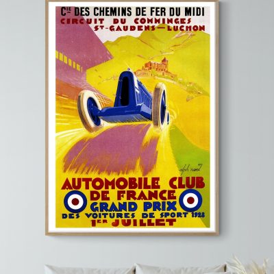Affiche Grand Prix des Voitures de Sport - 1928