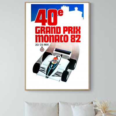 Affiche 40e Grand Prix de Monaco - 1982