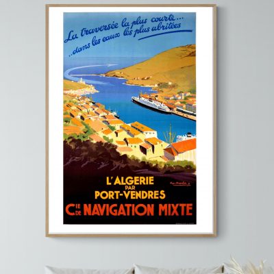 Affiche L'Algérie par Port Vendres