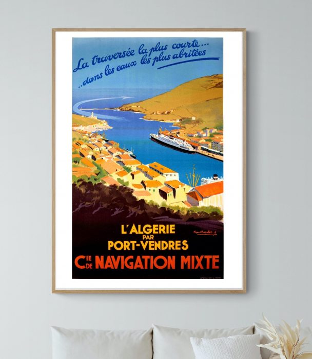 Affiche L'Algérie par Port Vendres