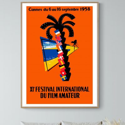 Affiche Festival Film Cannes - 1958