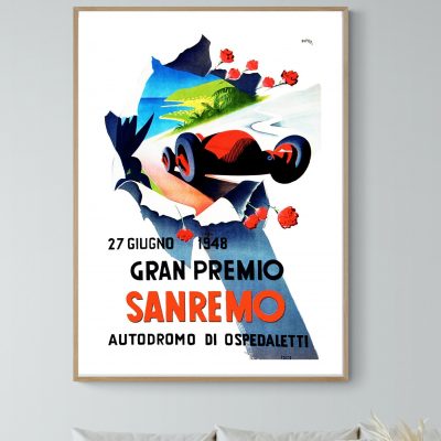 Affiche Gran Premio Sanremo 1948