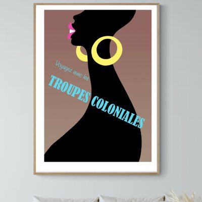 Affiche Voyagez avec les Troupes Coloniales