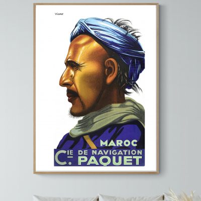 Affiche Compagnie Navigation Paquet - Maroc