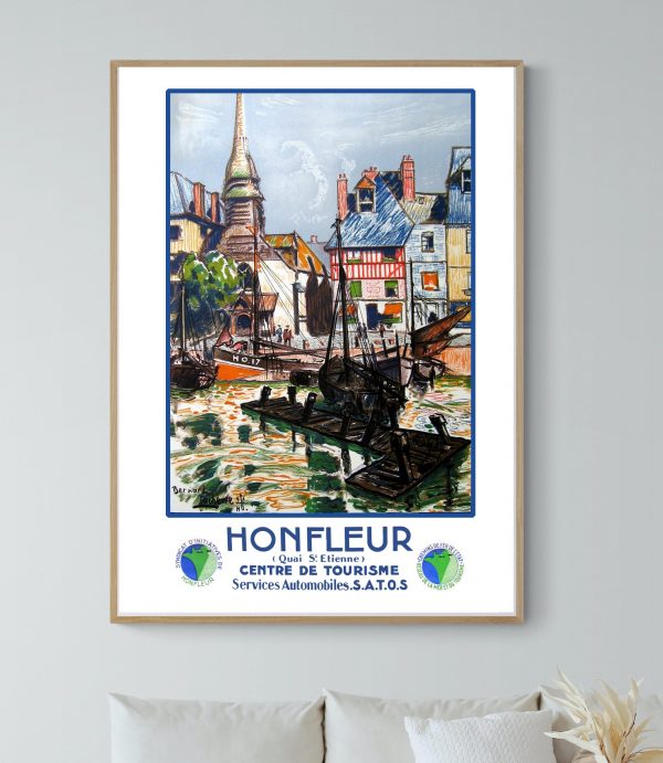 Affiche vintage de l'Armée de l'Air avec vue artistique de Paris et avions militaires.