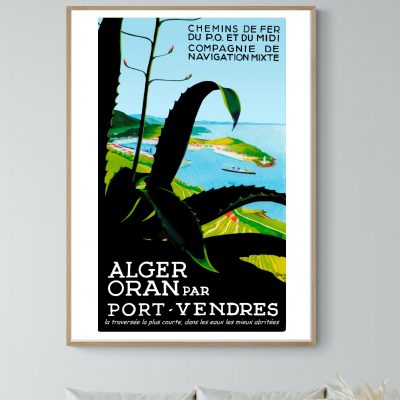 Affiche Alger Oran par Port Vendres