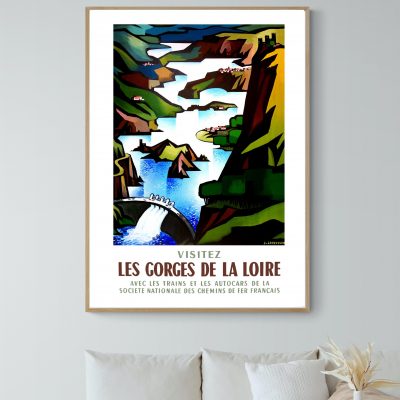 Affiche Visitez les Gorges de la Loire