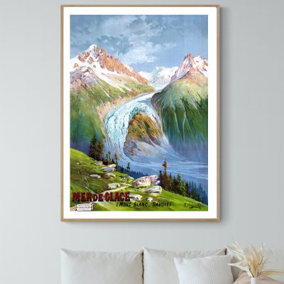 Affiche Mer de Glace - Mont Blanc