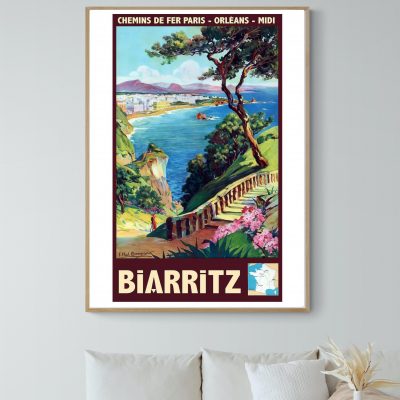 Affiche Biarritz