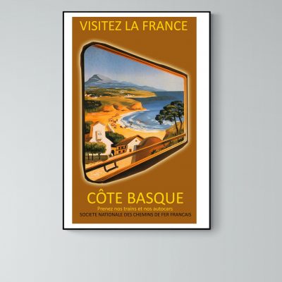 Affiche Côte Basque