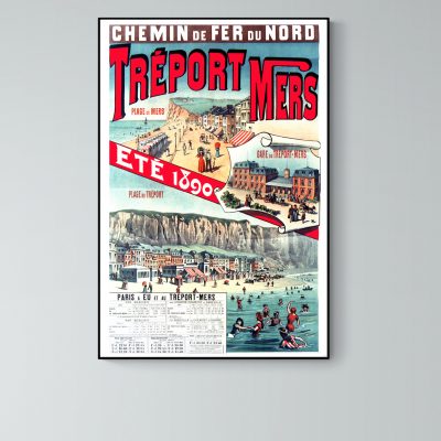 Affiche Tréport Mers - Eté 1890
