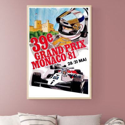 Affiche 39e Grand Prix de Monaco - 1981
