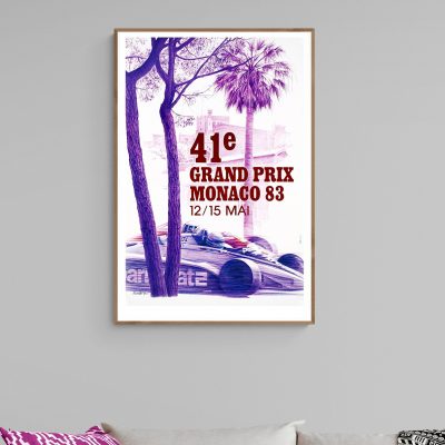 Affiche Grand Prix de Monaco - 1983