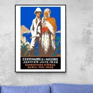Affiche Centenaire de l'Algérie - 1930