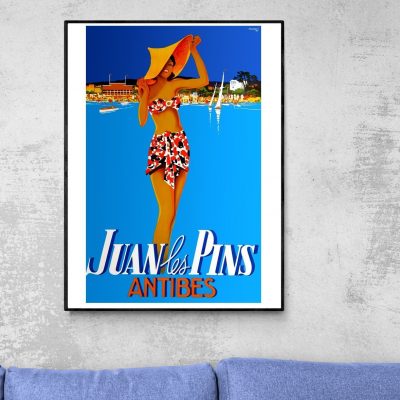 Affiche Juan les Pins - Antibes
