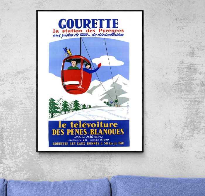 Affiche Gourette - la station des Pyrénées