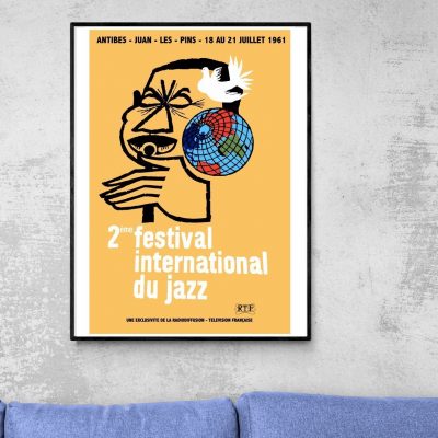Affiche 2e Festival International du Jazz Antibes