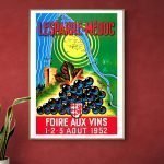Affiche vintage pour la Foire aux Vins à Lesparre Médoc en 1952.