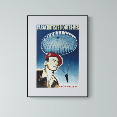 Affiche Parachutiste Outremer Bayonne