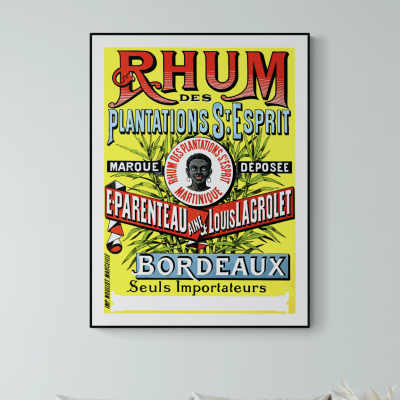 Affiche Rhum Saint Esprit Bordeaux