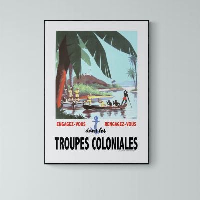 Affiche Troupes coloniales