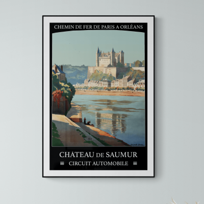 Affiche Saumur Château Loire