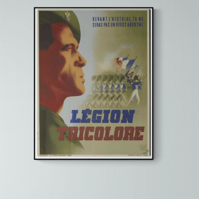 Affiche Légion Etrangere Tricolore