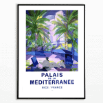 Affiche vintage Menthe Pastille, décoration rétro, affiche publicitaire Angers.