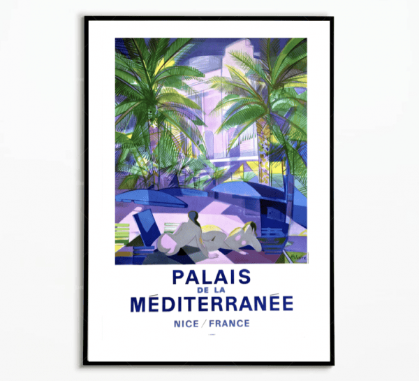 Affiche vintage Menthe Pastille, décoration rétro, affiche publicitaire Angers.