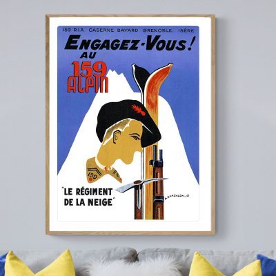 Affiche Engagez vous au 159 Alpin