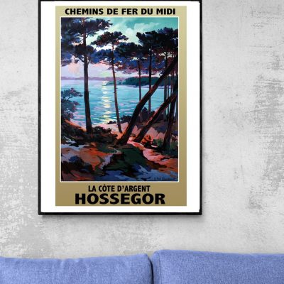 Affiche Hossegor - La côte d'Argent