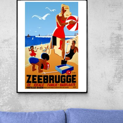 Affiche Zeebrugge - Belgique