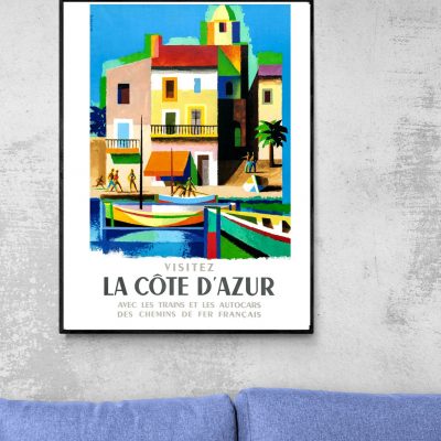 Affiche Visitez la Côte d'Azur