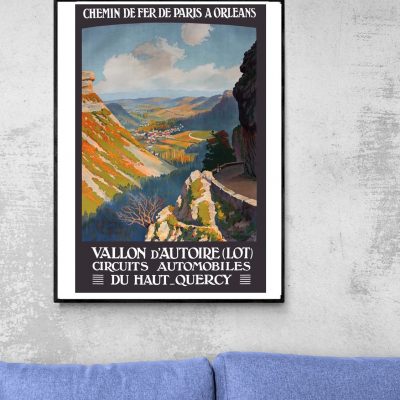 Affiche Vallon d'Autoire - Circuits Automobiles