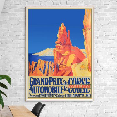 Affiche Grand Prix Corse - 1921