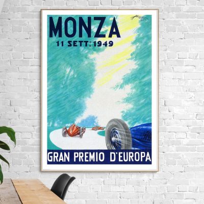 Affiche Grand Premio d'Europa - Monza - 1949